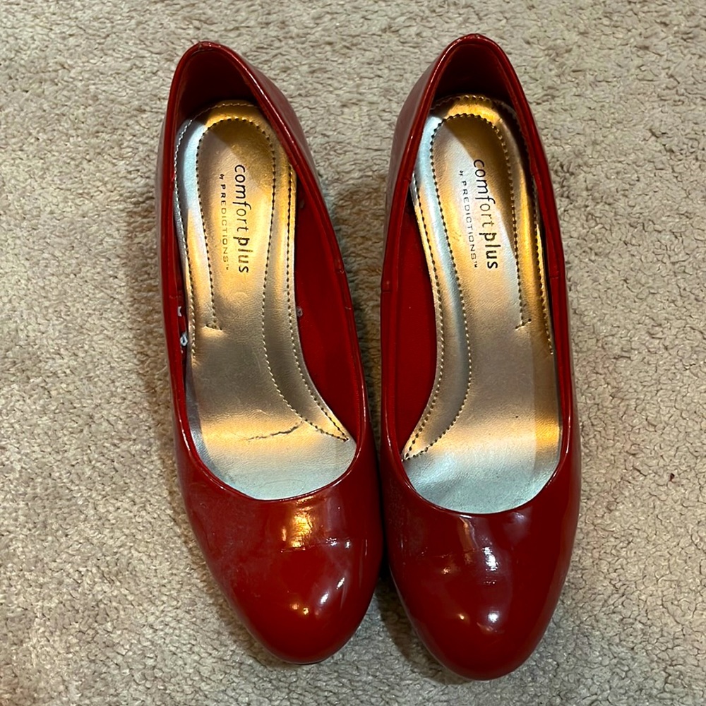Candy Red Comfort Plus Heels